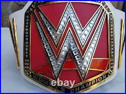 RAW Women Championship Replica Title Belt Adult Size RED 2MM Brass Metal Plates