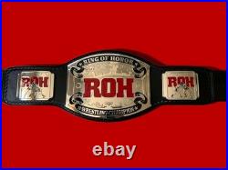 RING OF HONOR CHAMPIONSHIP BELT ADULT SIZE CHROME Plated 2MM HD QUALITY