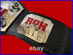 RING OF HONOR CHAMPIONSHIP BELT ADULT SIZE CHROME Plated 2MM HD QUALITY