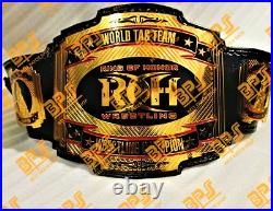 ROH World Tag Team Heavyweight Wrestling Championship Title Belt 4mm zinc plated