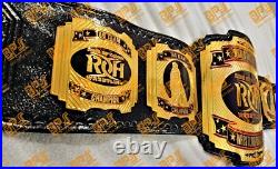 ROH World Tag Team Heavyweight Wrestling Championship Title Belt 4mm zinc plated
