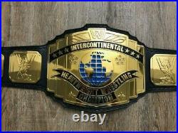 Real Leather Strap WWE Intercontinental Replica Championship Title Belt