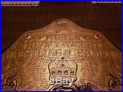 Real Official WWE WCW Big Gold World Heavyweight Championship Replica Belt 4mm