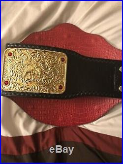 Real WWE 3D Big Gold Championship Title Belt WCW Nwa WWF ECW