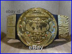 Real WWE WWF Big Green Championship Real Belt Real Leather American Hulk Hogan