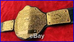 Real WWE style World Heavyweight Championship Belt On Real Leather By Mrs B