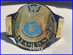 Real WWF Big Eagle Championship Belt Block Logo WWE Steve Austin