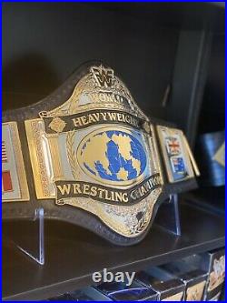 Real WWF Hogan 86 Dave millican Midwest Championship Belt WWE WCW