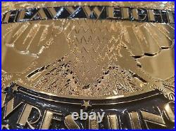 Real WWF Reggie Parks Winged Eagle World Heavyweight Championship Leather Belt