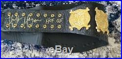 Real WWF Undisputed World Heavyweight Championship Belt signed by Hulk Hogan USA