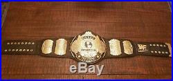 Real WWF Winged Eagle Championship Belt Real Leather Dual Plated