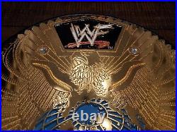 Real WWF World Heavyweight Championship Belt Big Eagle American Art Leather Gold