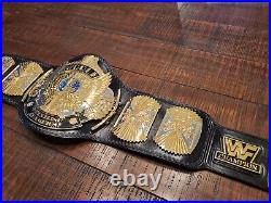 Real WWF World Heavyweight Championship Belt Winged Eagle American Art Gold