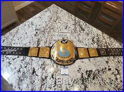 Real WWF World Heavyweight Championship Leather Belt Big Eagle Undertaker USA