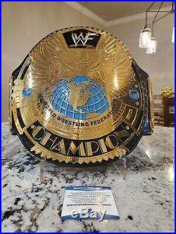 Real WWF World Heavyweight Championship Leather Belt Big Eagle Undertaker USA