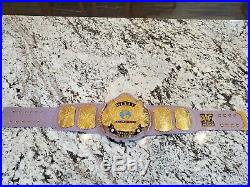 Real WWF World Heavyweight Championship Leather Belt Winged Eagle Reggie Parks