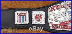 Real Wrestling Championship Title Belt NWA United States Tag Team WWE AEW TNA