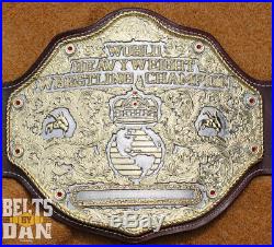 Real Wrestling Championship Title Belt Top Rope Belts Crumrine Big Gold NWA WWE