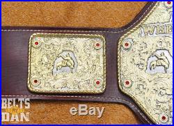 Real Wrestling Championship Title Belt Top Rope Belts Crumrine Big Gold NWA WWE
