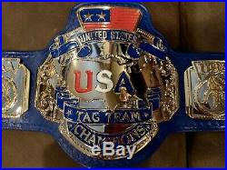Reggie Parks Made Real USA Tag Team Championship Wrestling Belts Ring Used
