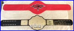Ric Flair Autographed / Signed Wcw / Wwe Big Gold Championship Belt Schwartz