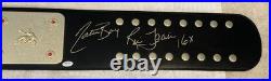 Ric Flair Autographed / Signed Wcw / Wwe Big Gold Championship Belt Schwartz