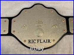 Ric Flair Autographed / Signed Wcw / Wwe Big Gold Championship Belt Schwartz