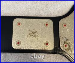 Ric Flair Autographed / Signed Wcw / Wwe Big Gold Championship Belt Schwartz