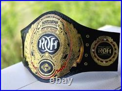 Roh Heavyweight Championship Title Belt Adult Size Gold Plated 2mm Hd Quality