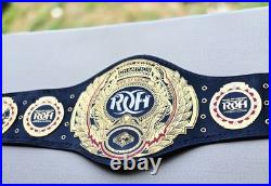 Roh Heavyweight Championship Title Belt Adult Size Gold Plated 2mm Hd Quality