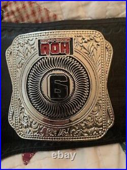 Roh World Six man Tag team wrestling championship belt size 4mm ZINC