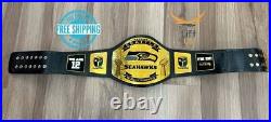 SEATTLE SEAHAWKS NFL Championship Wrestling Belt 2mm Brass Adult Size