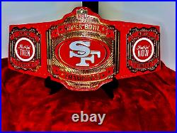SF 49Ers Championship Wrestling Brass 2Mm Belt