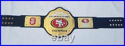 SF 49ers Championship Wrestling Belt 2mm Brass Adult Size