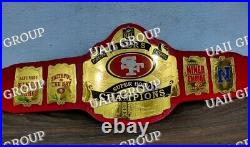 SF 49ers Championship Wrestling Brass 2mm Brass Belt
