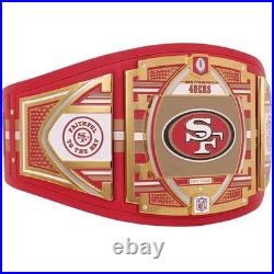 San Francisco 49ers Championship Legacy Title Belt Adult Size 4mm Thick ZINC