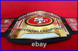 San Francisco SF 49ers Football NFL Championship Double Layer Belt Adult Size