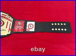 San Francisco SF 49ers Football NFL Championship Double Layer Belt Adult Size