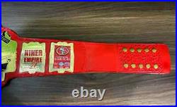 San Francisco SF 49ers Super Bowl Championship Belt NFL Football 2mm Brass ADULT