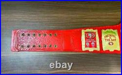 San Francisco SF 49ers Super Bowl Championship Belt NFL Football 2mm Brass ADULT