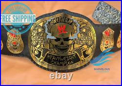 Smoking Skull Heavyweight Wrestling Championship Title Replica Belt 2mm Adult