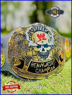 Smoking Skull Heavyweight championship belt replica title Adult Size Snake Skin