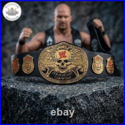 Smoking Skull Stone Cold Heavyweight Wrestling Championship Replica Belt 4mm
