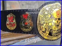 Smoking Skull Stone Cold Wrestling Championship Belt Adult Replica 2mm Brass