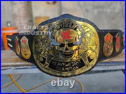 Smoking Skull Stone Cold Wrestling Championship Belt Adult Replica 2mm Brass