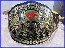 Smoking Skull World Championship Wrestling Belt Replica Adult Size 2mm Brass