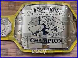 Southern Championship Wrestling Title Belt Adult Size Brass Plated