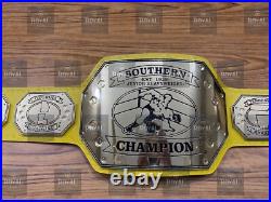 Southern Championship Wrestling Title Belt Adult Size Brass Plated