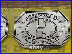 Southern Championship Wrestling Title Belt Adult Size Brass Plated