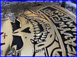 Stone Cold Smoking Skull Championship Belt HD 4mm with Faux Snake Skin Cover